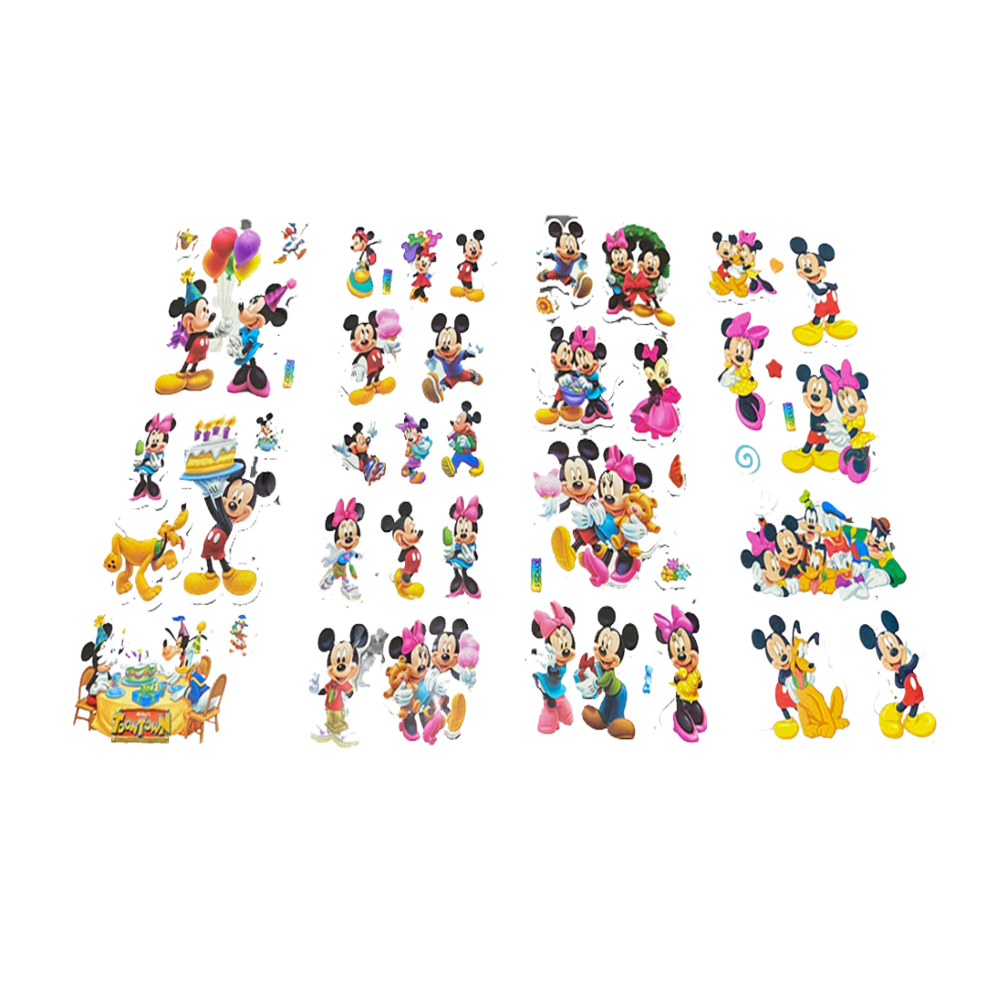 3D mouse cartoon puffy stickers cute design for kids