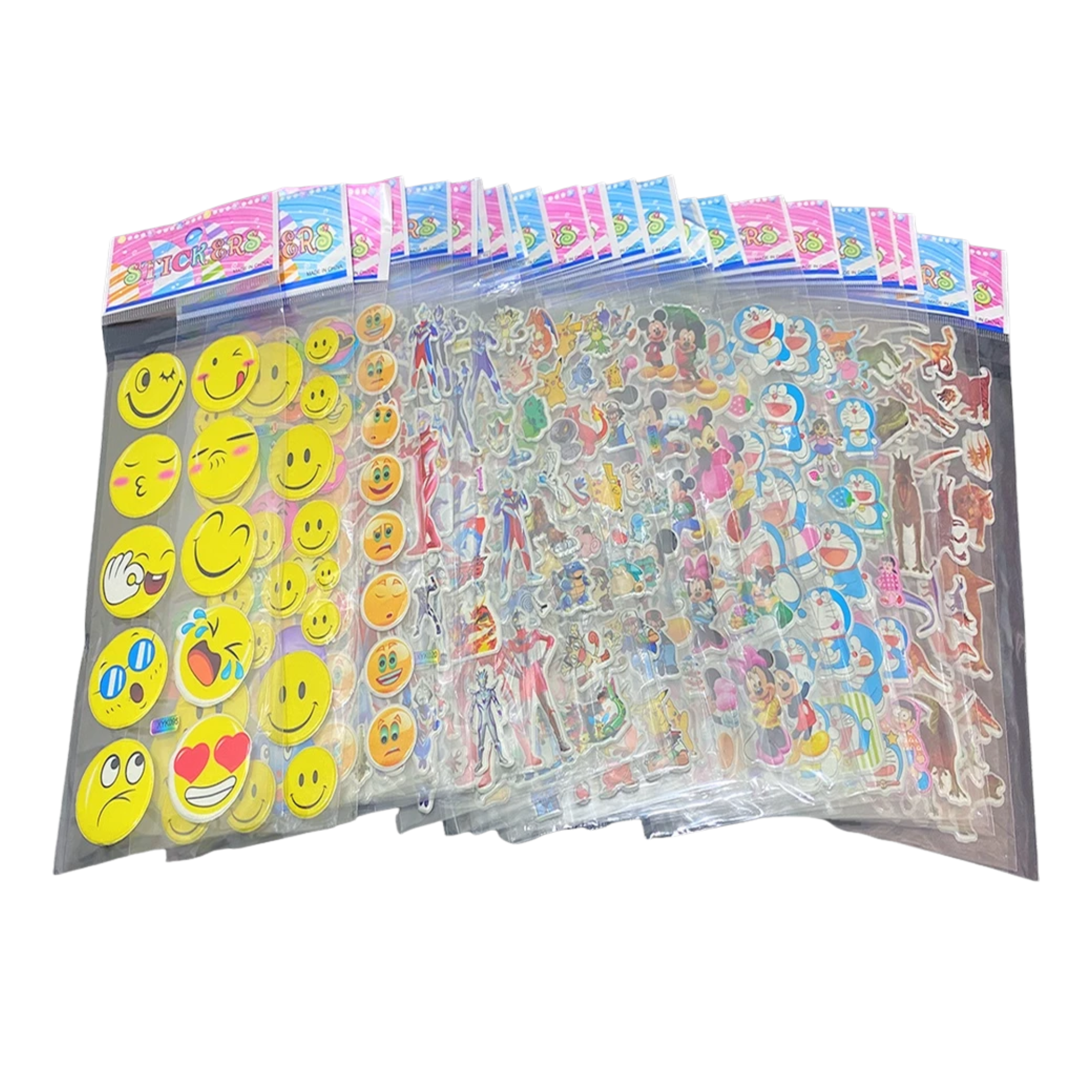 3D cute puffy stickers for journaling and scrapbooking