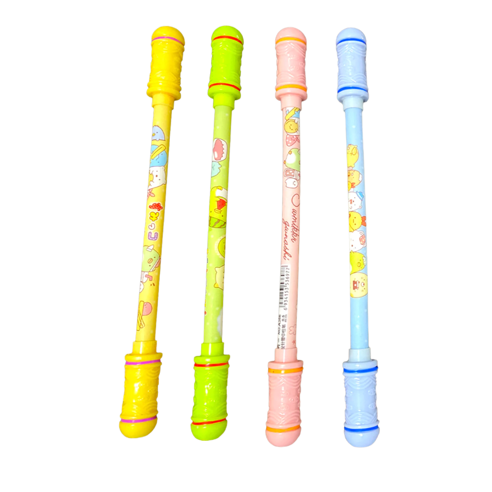 Cute cartoon fidget spinning pen for study and stress relief