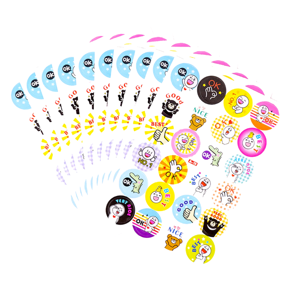 Creative OK reward stickers for teachers and classrooms