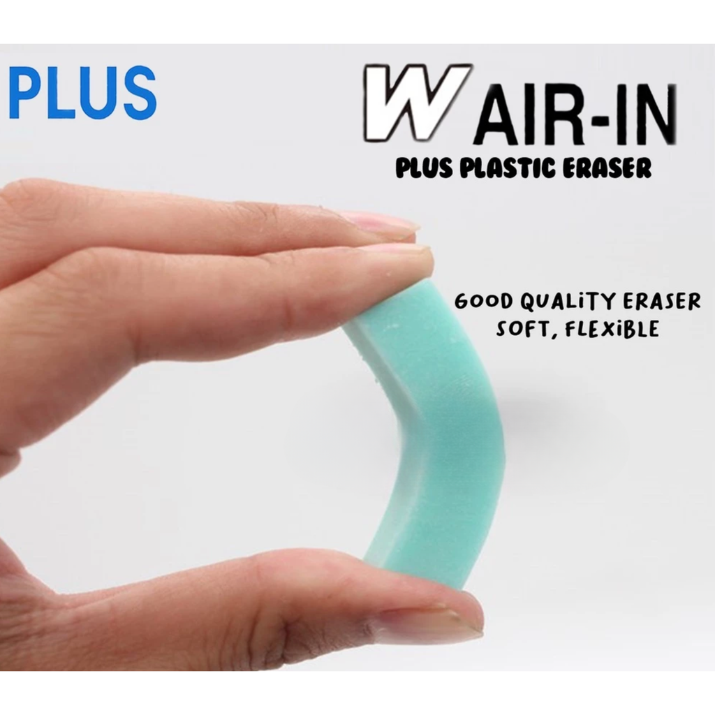 Plus Wair-in plastic eraser for clean dust-free erasing