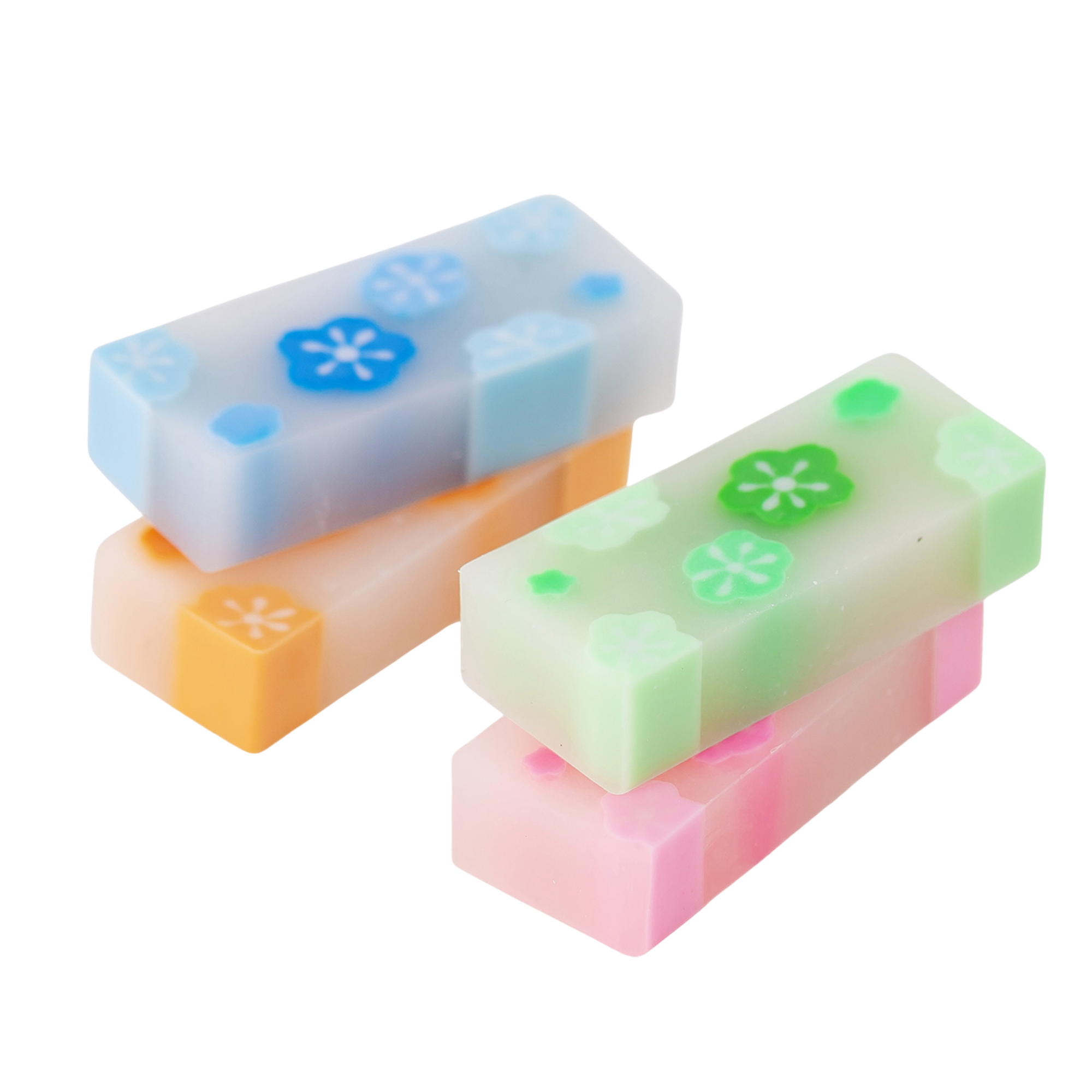 Kawaii snowflake shaped eraser for study and journaling