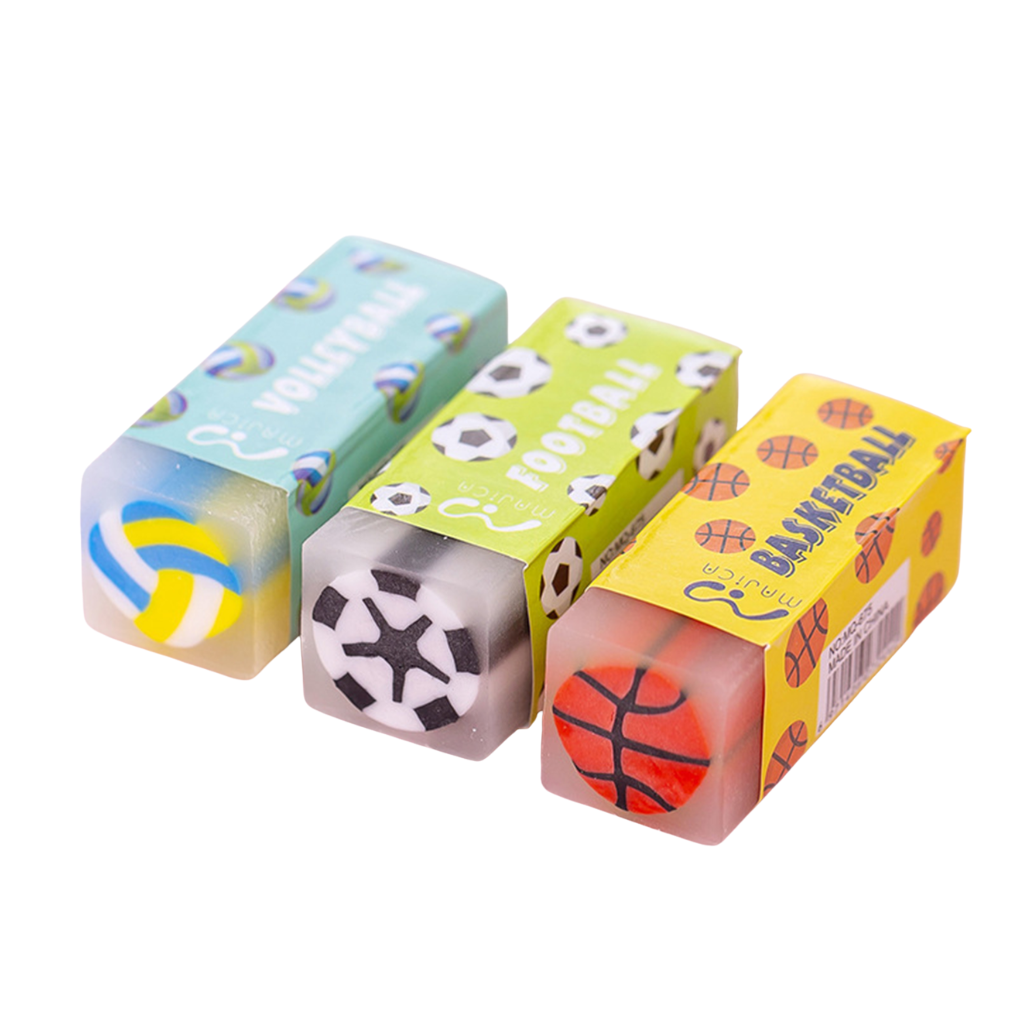 Sport ball eraser dust-free for school use